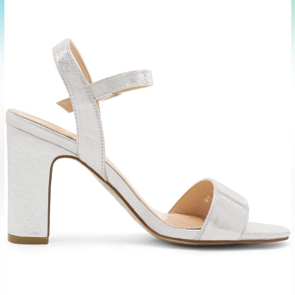 DREAM PAIRS Women's Open Toe Ankle Strap High Chunky Heel Sandals - Picture 3 of 7